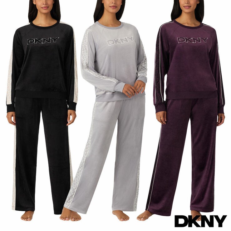 DKNY Women's Plush Lounge Set DKNY Women's Plush Lounge Set