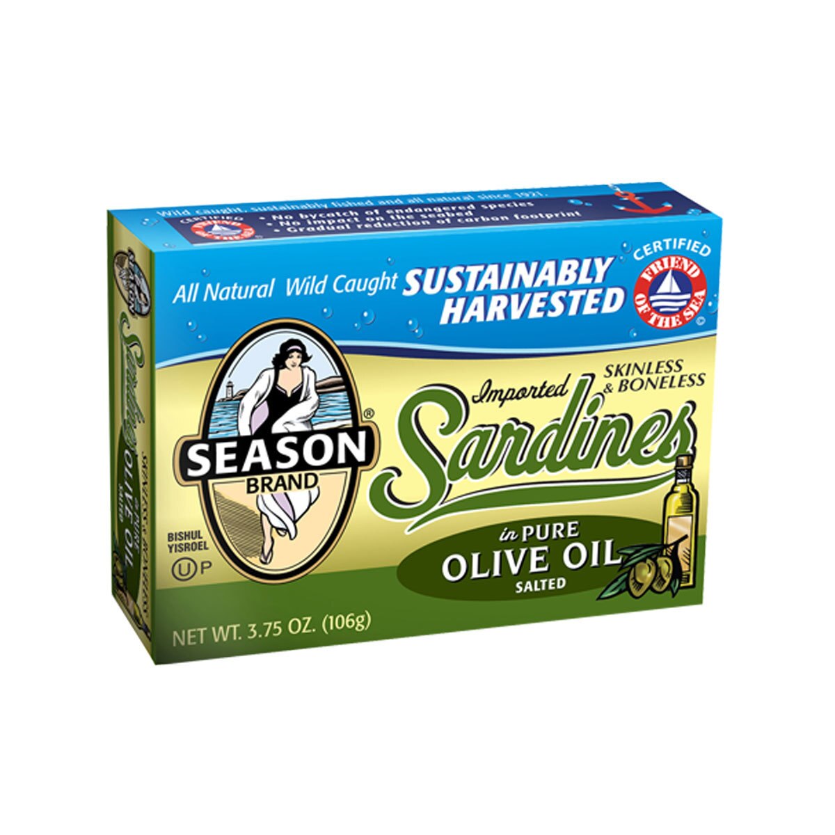 Season Sardines in Olive Oil, 6 x 125g Costco UK