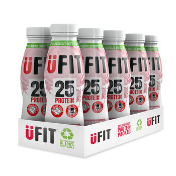 UFIT Strawberry Protein Shake, 10 x 330ml