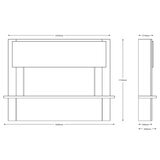 Flare Fairview Electric Fireplace Suite in White, 2kW