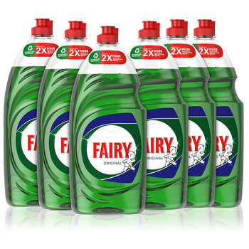 Fairy Original Washing Up Liquid, 6 x 900ml