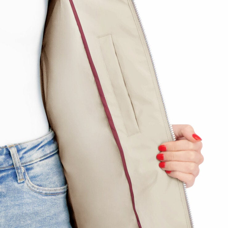 DKNY Women's Long Down Coat with Hood