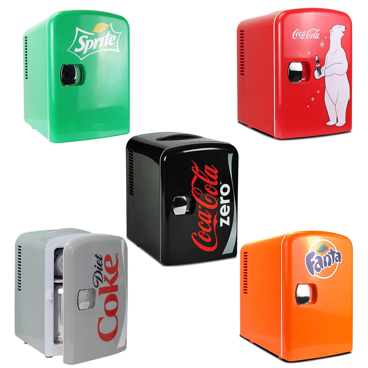 Coca-Cola  4L, 12V DC/230V AC Mini Fridge Cooler/Warmer