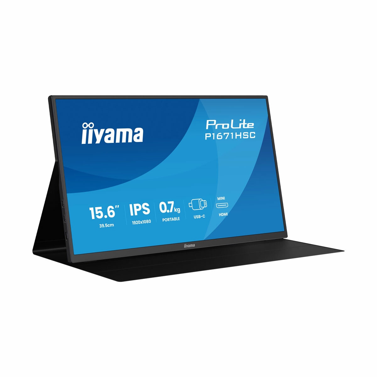 iiyama, 16 Inch, FHD, IPS, Portable Monitor, P1671HSC-B1
