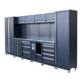 Hilka Garage Industrial 15 pc Modular Cabinet Set