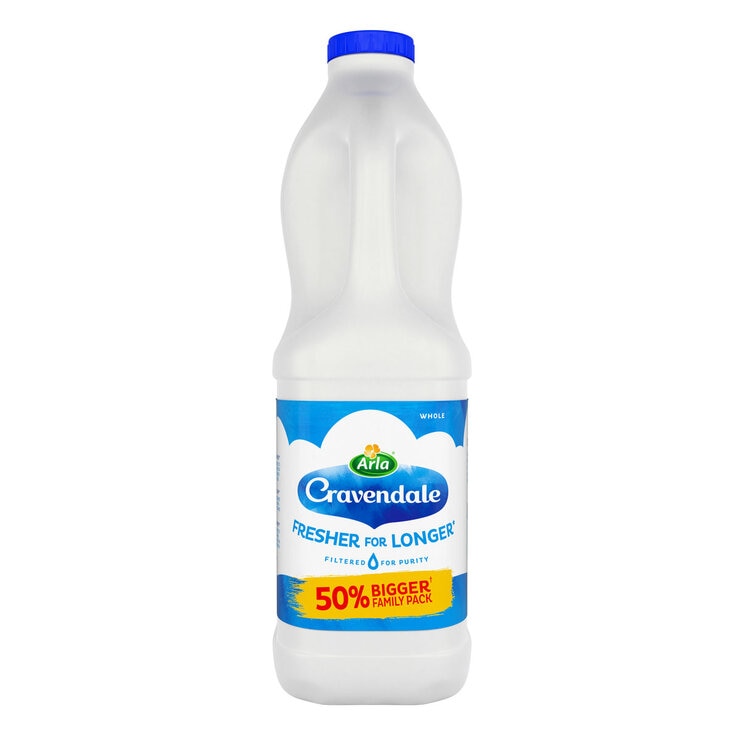 Arla Cravendale Fresh Whole Milk, 3L