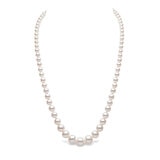 5mm-8mm Freshwater White Pearl Graduated Necklace, 18ct Yellow Gold
