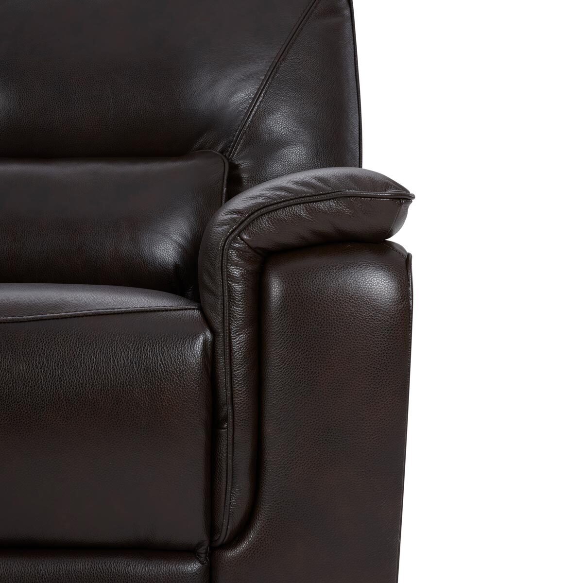 Gilman Creek Maxwell Brown Leather Power Recliner 3 Seater Sofa With Power Headrests