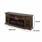 Tresanti Everett Media Mantel with ClassicFlame CoolGlow 2-in-1 Electric Fireplace & Fan