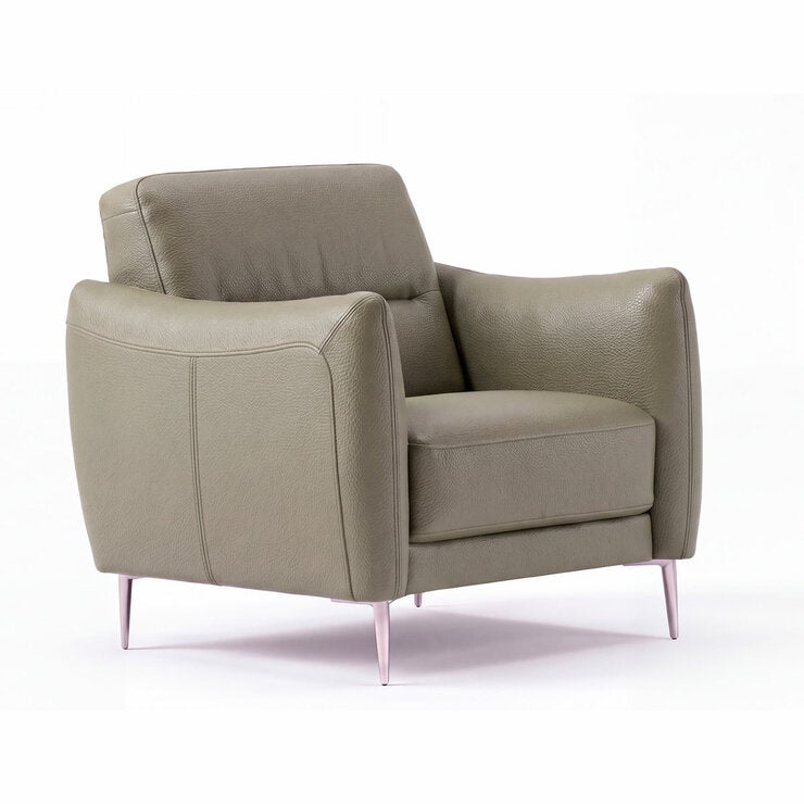Nicoletti Jupiter Grey Leather Armchair