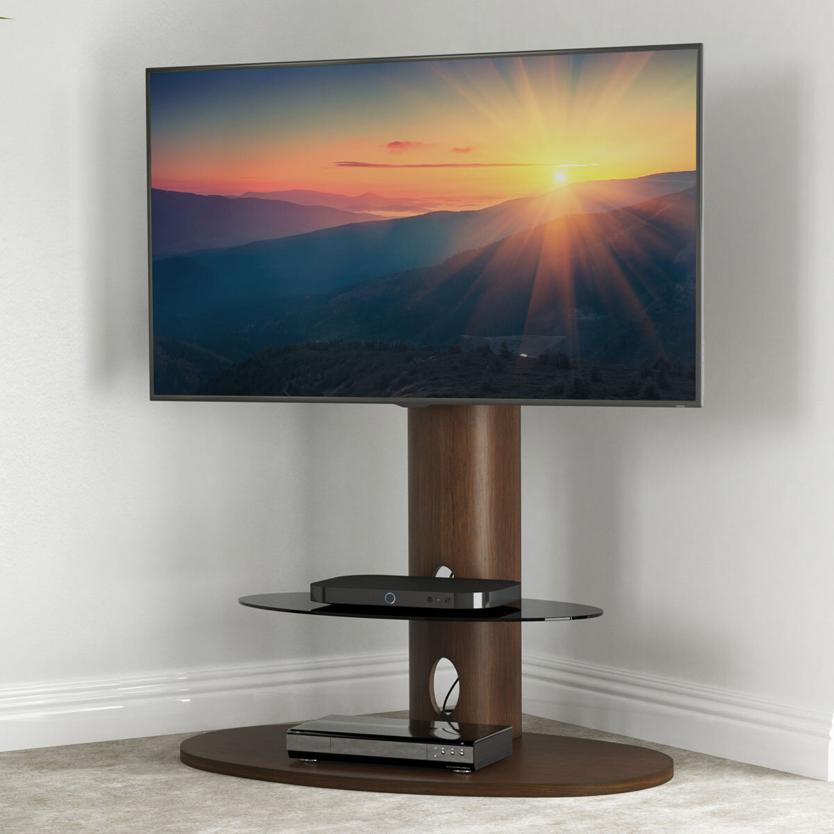 AVF Chepstow 930 TV Stand for TVs up to 65", Walnut