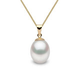 9mm Pearl Pendant, 18ct Yellow Gold