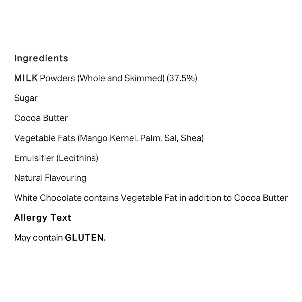 Nutritional Information