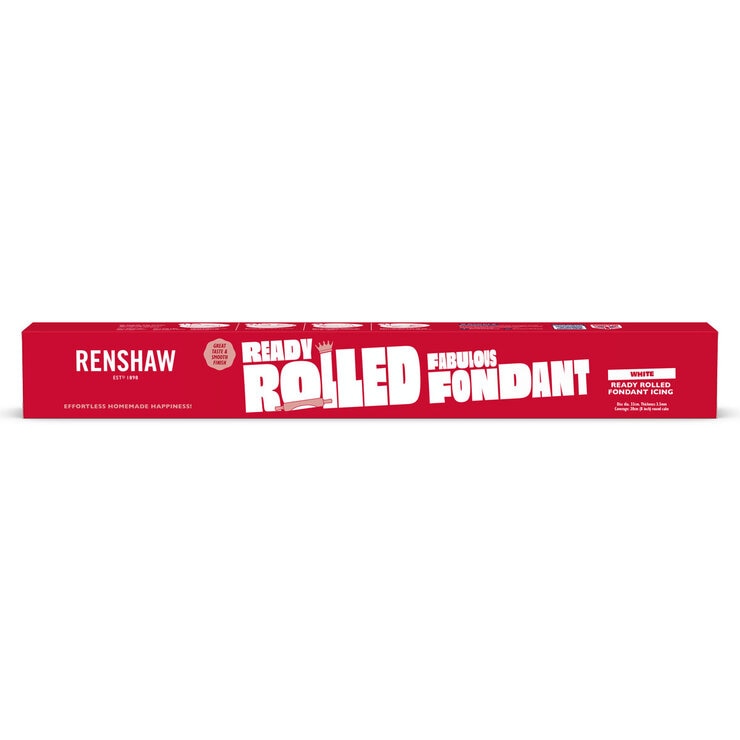 Renshaws Ready Rolled Fondant Icing Discs, 3 x 450g