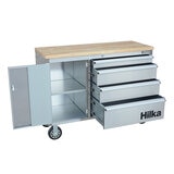 Close up details HILKA 55" 8 DRWR TROLLEY TOOL TROLLEY PCC55