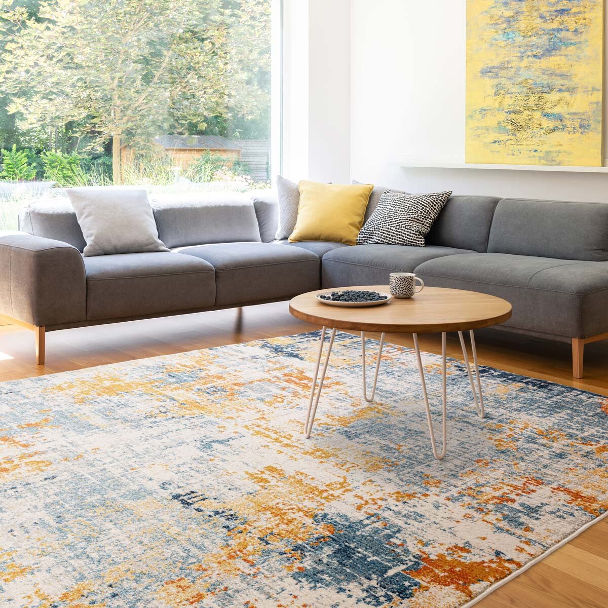 Nova Illusion Ochre Rug, 160 x 230 cm