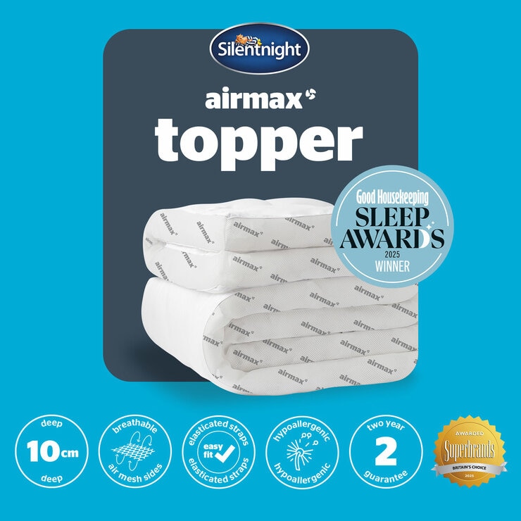 Silentnight Airmax 1000 Mattress Topper in 4 Sizes