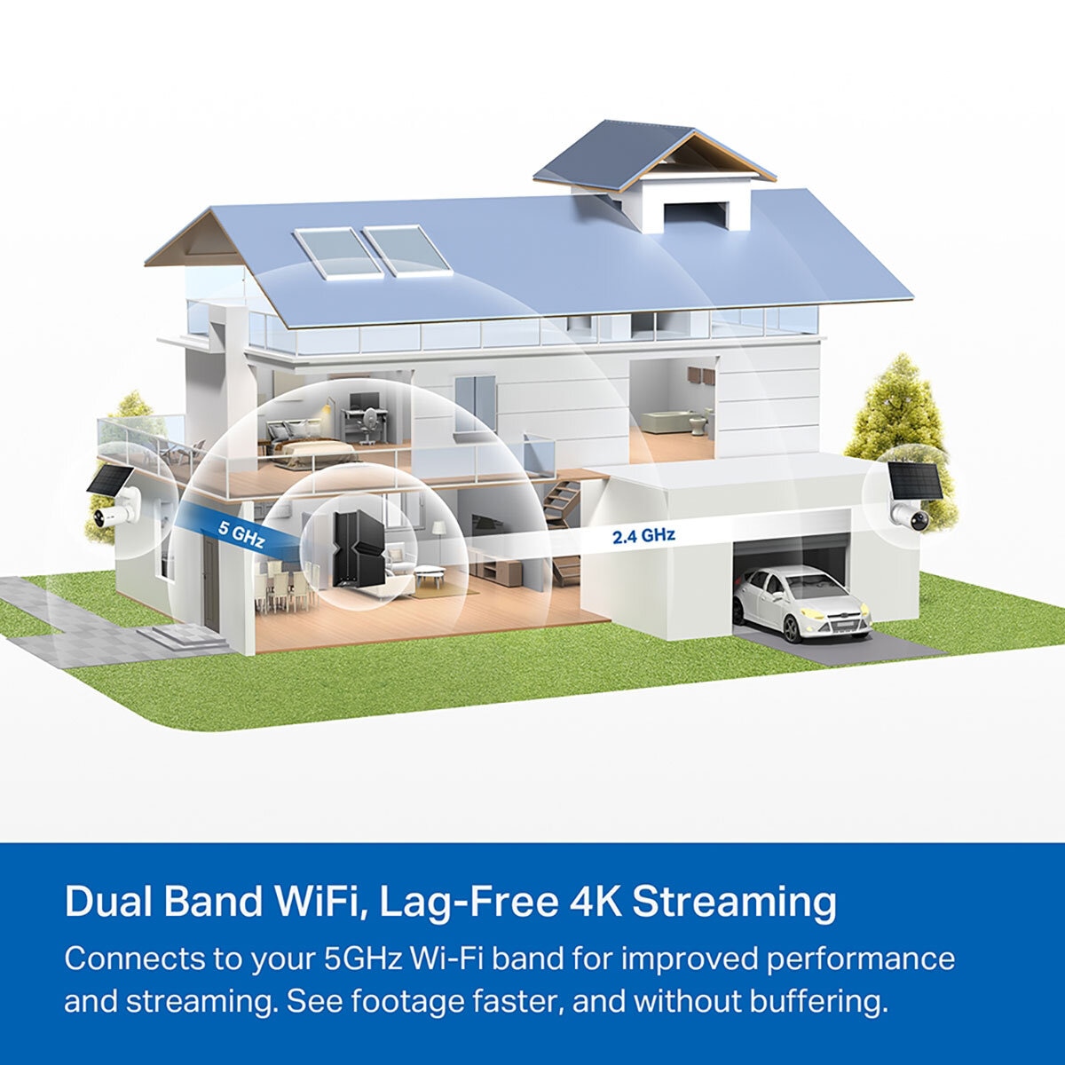 TP-Link Tapo C460 4K 8MP Battery Powered Outdoor Security Camera -2 Pack