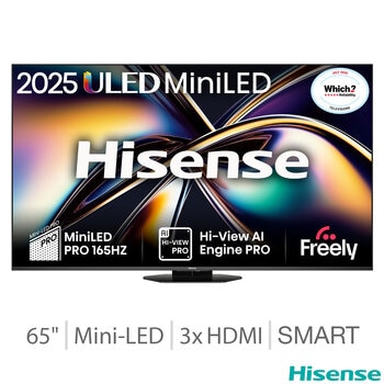 Hisense 65U8NQTUK 65 Inch Mini-LED 4K Ultra HD Smart TV