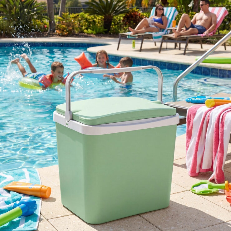 Funtastic 24L Cooler Box In Green
