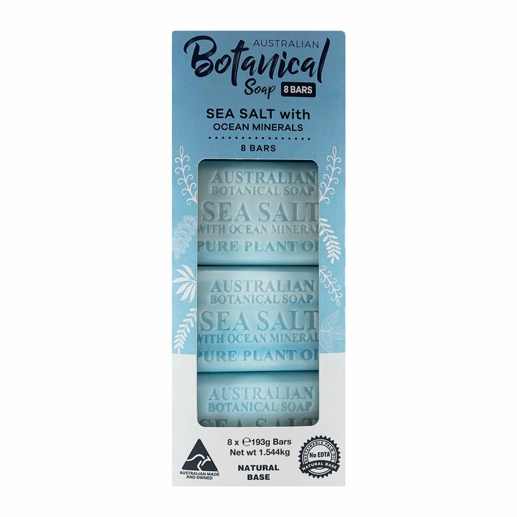 Australian Botanical Soap Bar, 8 Pack in 4 Varieties