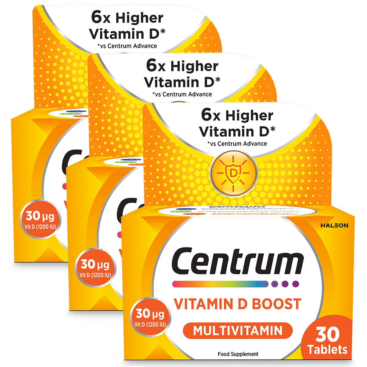 Centrum Vitamin D Boost Multivitamin 3 x 30 Count