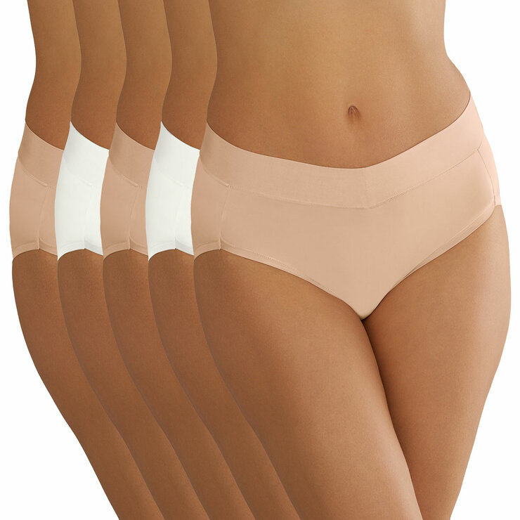 Carole Hochman Ladies Seamless Brief, 5 Pack
