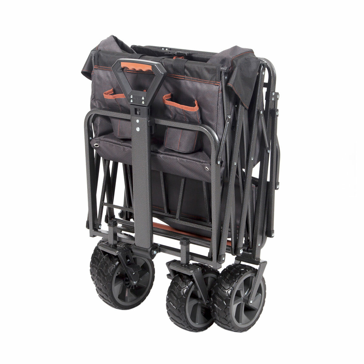 Mac Sports Deluxe Push Pull Folding Wagon with Brakes
