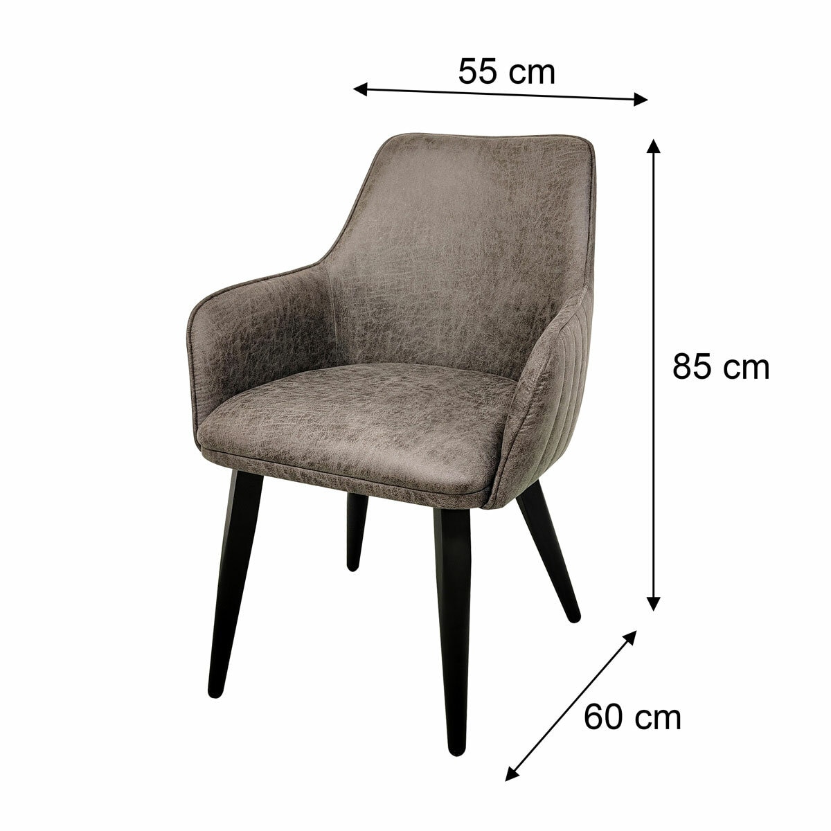 Chair with dimensions
