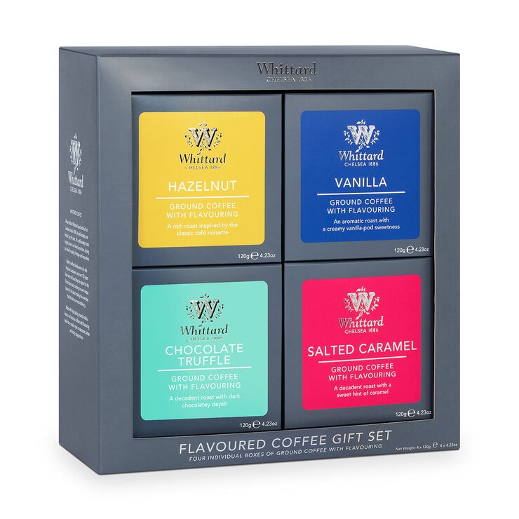 Whittard of Chelsea Flavoured Coffee Gift Set, 4 x 120g Whittard of Chelsea Flavoured Coffee Gift Set, 4 x 120g