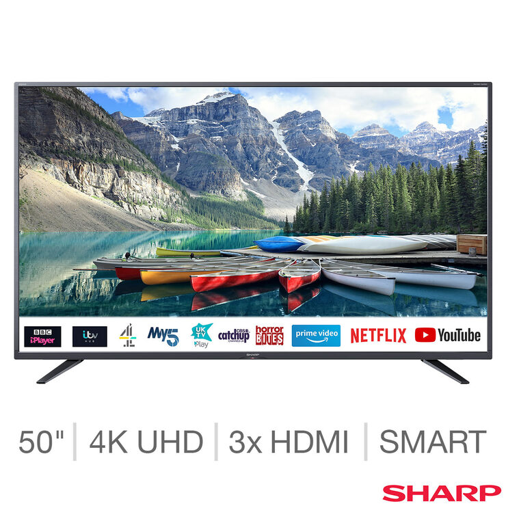Sharp 4TC50BJ4KF2FB 50 Inch 4K Ultra HD Smart TV Costco UK