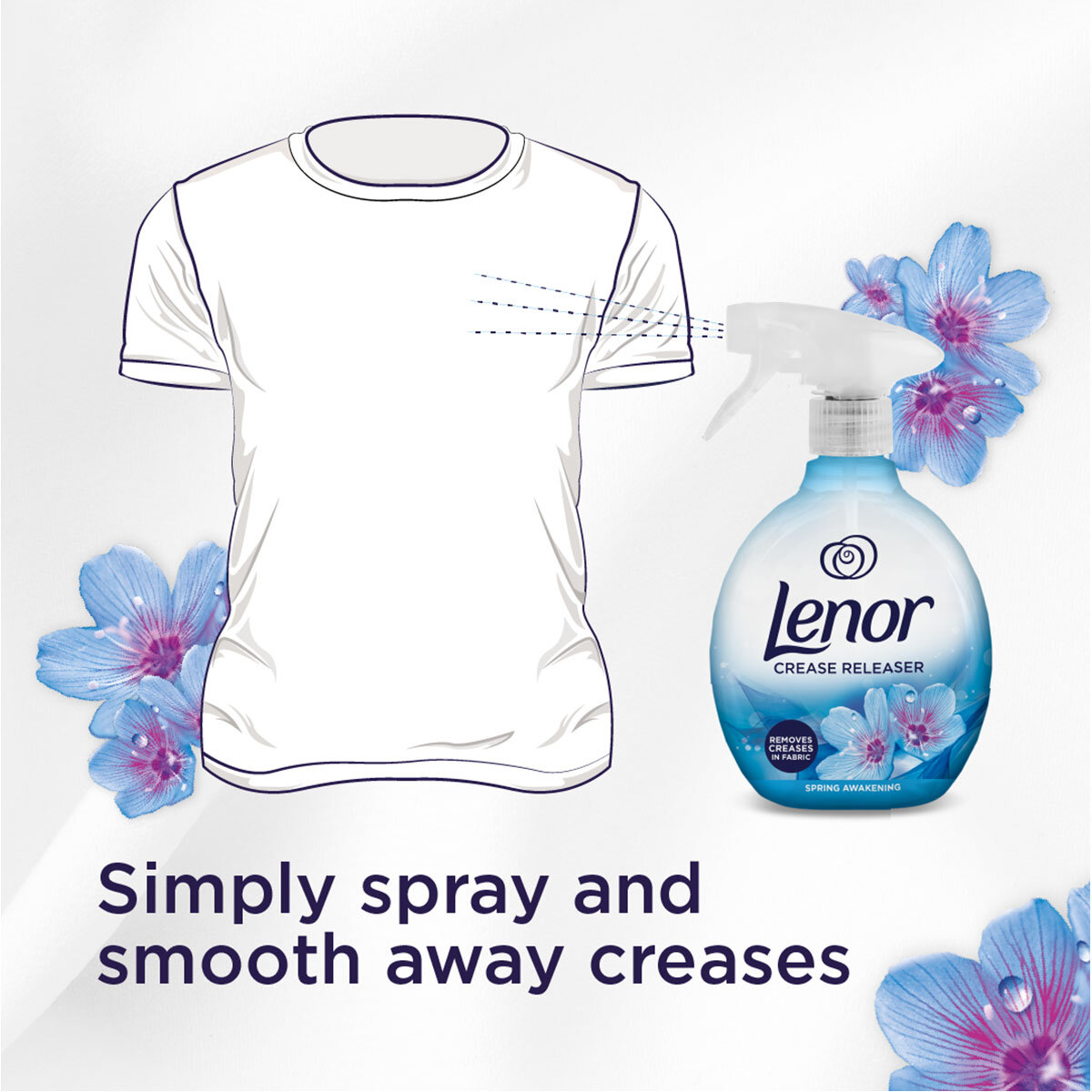 Lenor Spring Awakening Crease Releaser, 3 x 500ml