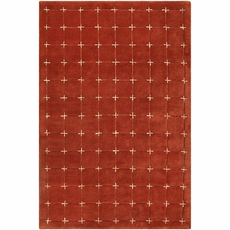 Livabliss Brook Orange Wool Rug, In 2 Sizes Livabliss Brook Orange Wool Rug, In 2 Sizes