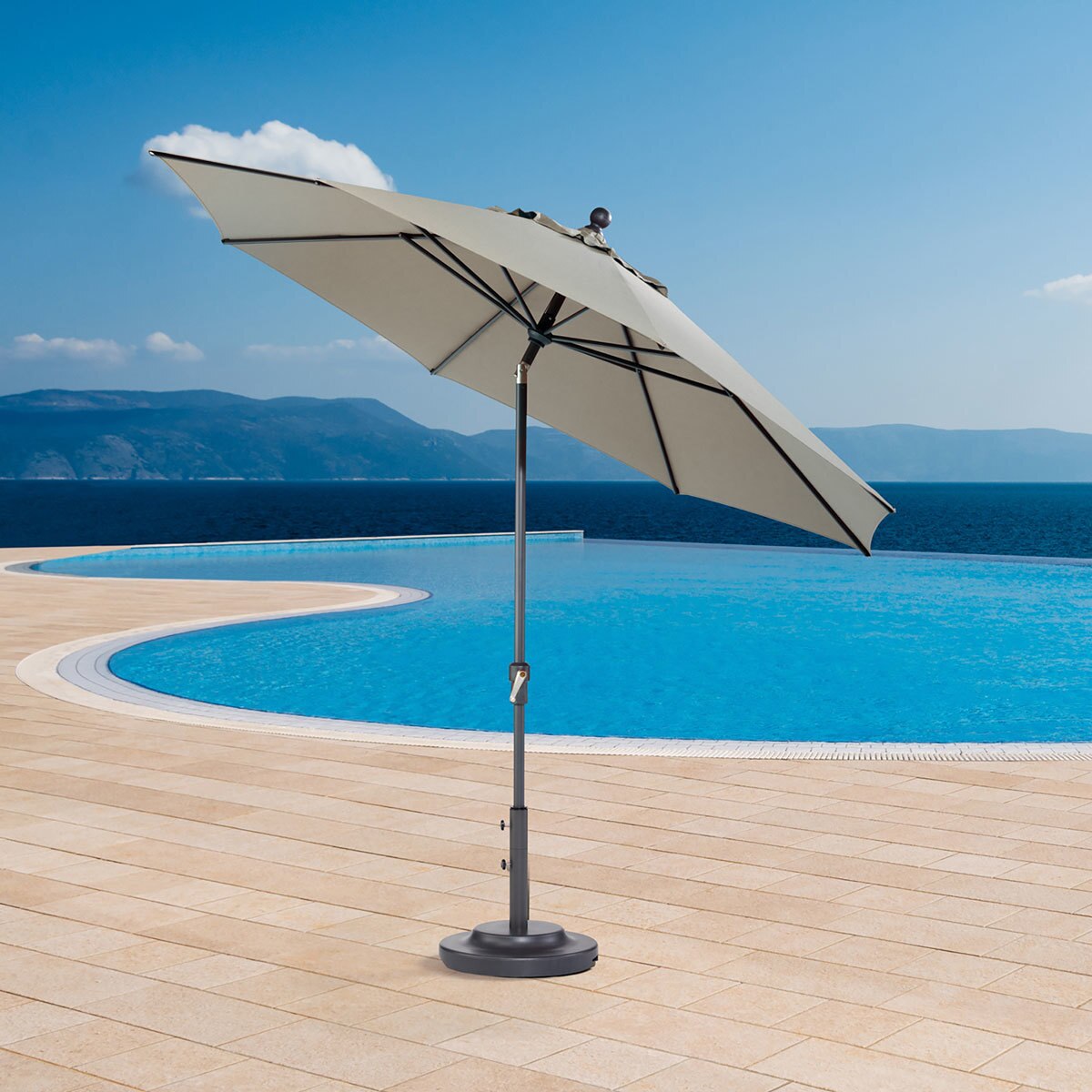 Activa ProShade 10ft (3.05m) Aluminium Market Umbrella In Beige Costco UK