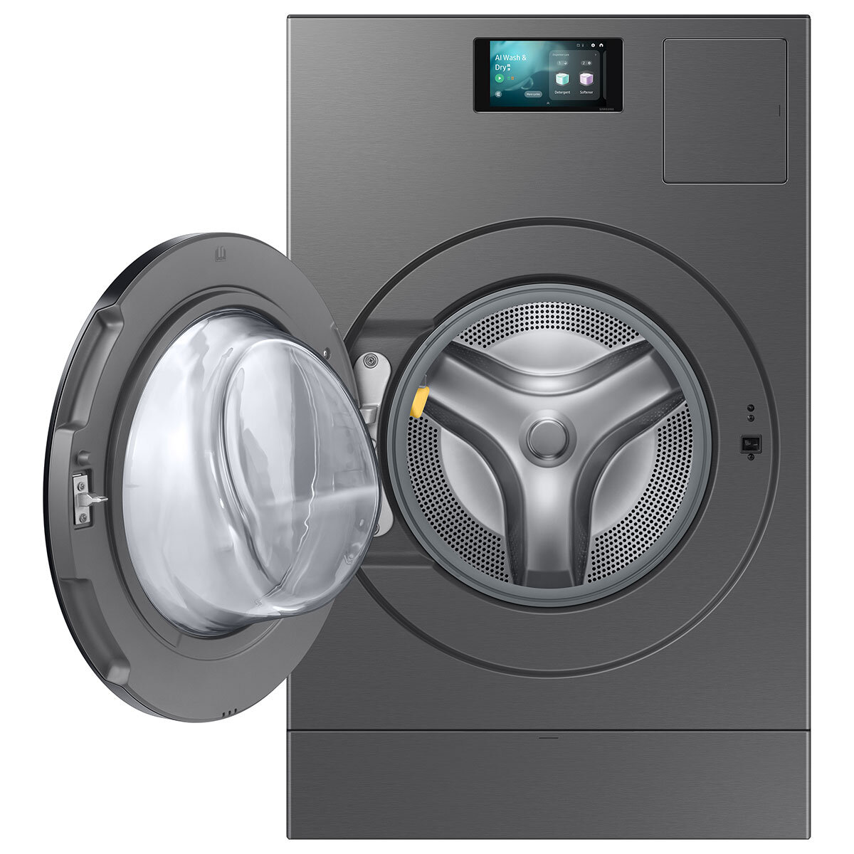 Samsung Series 9 Large Capacity WD18DB8995BZT1 18kg / 11kg Washer Dryer, A Rated in Dark Steel