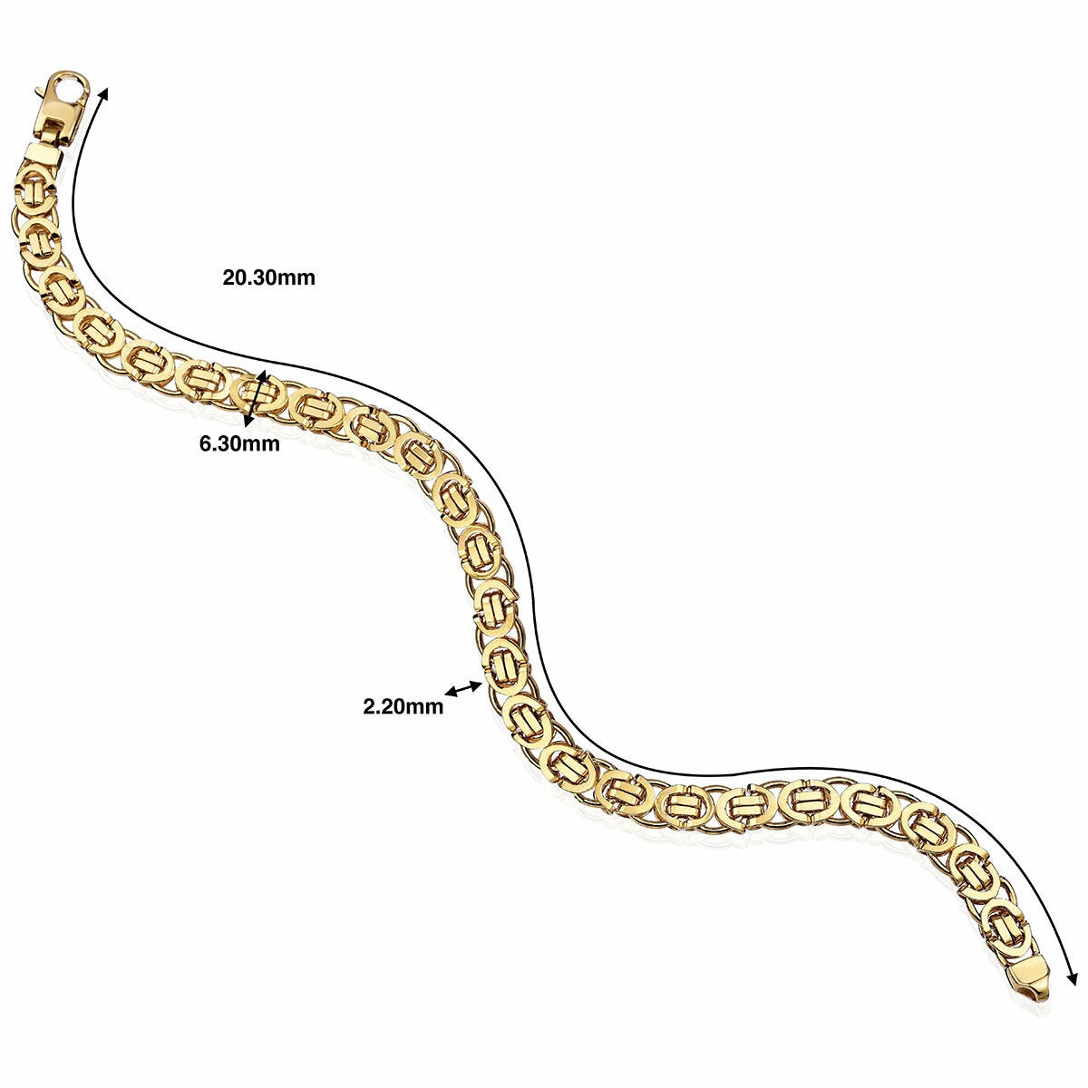 14ct Yellow Gold Bizantine Bracelet 14ct Yellow Gold Bizantine Bracelet