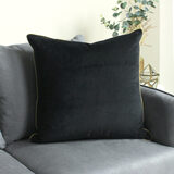 Lifestyle image of Gala Velvet Cushion on sofa