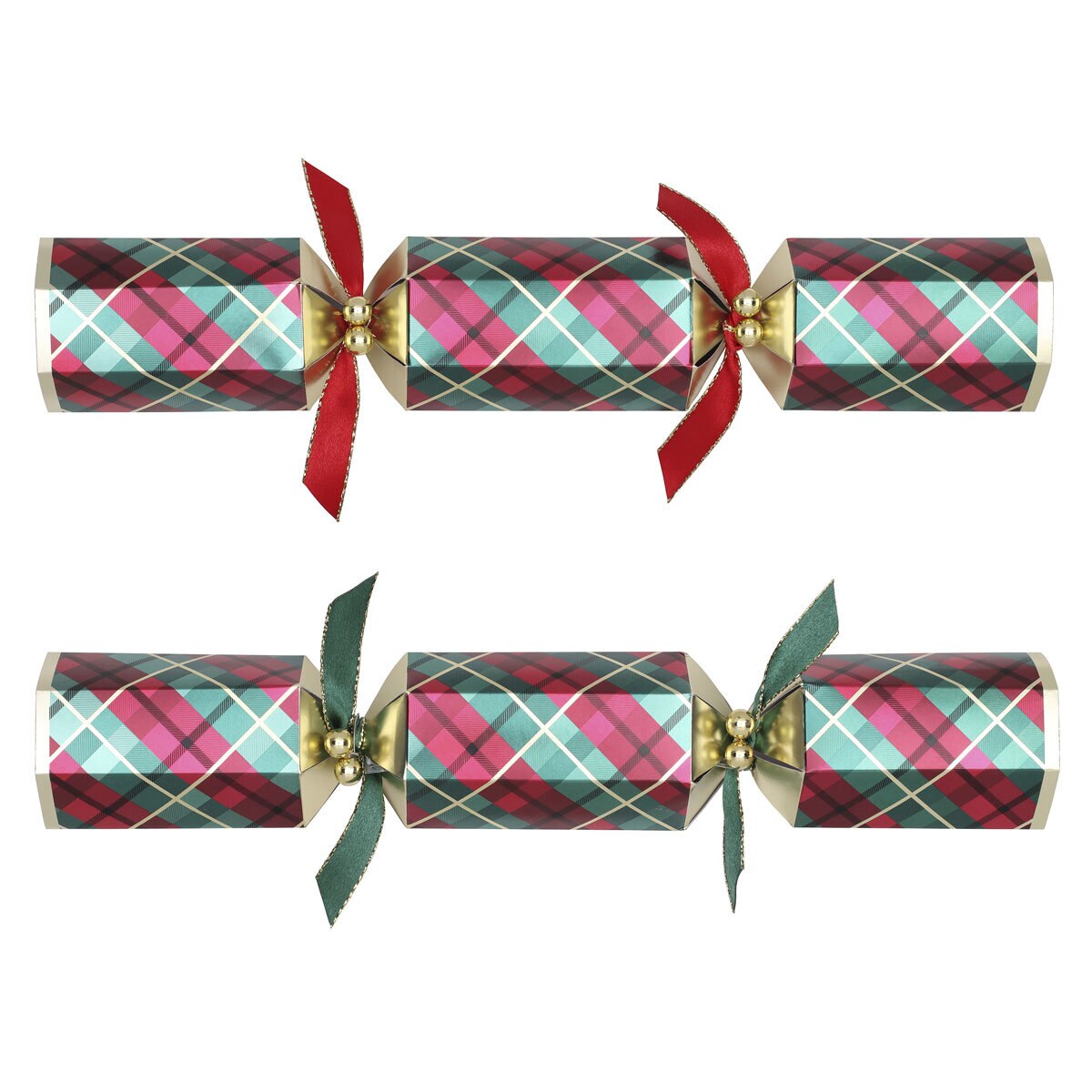 Buy Tom Smith Swarovski Crackers Pack of 8 in Red Combined Cracker Image at Costco.co.uk