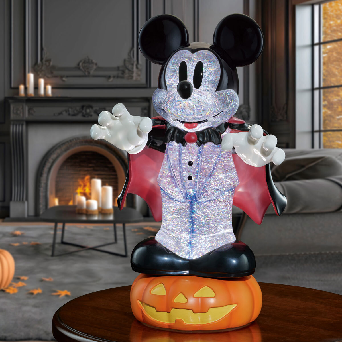 16 inches ( 41cm ) Halloween Mickey Spinning Lantern with LED lights