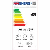 Energy Label for Samsung WF18T8000GV Washing Machine