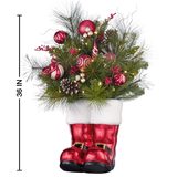 36" (91cm) LED Santa Floral Boot Arrangement