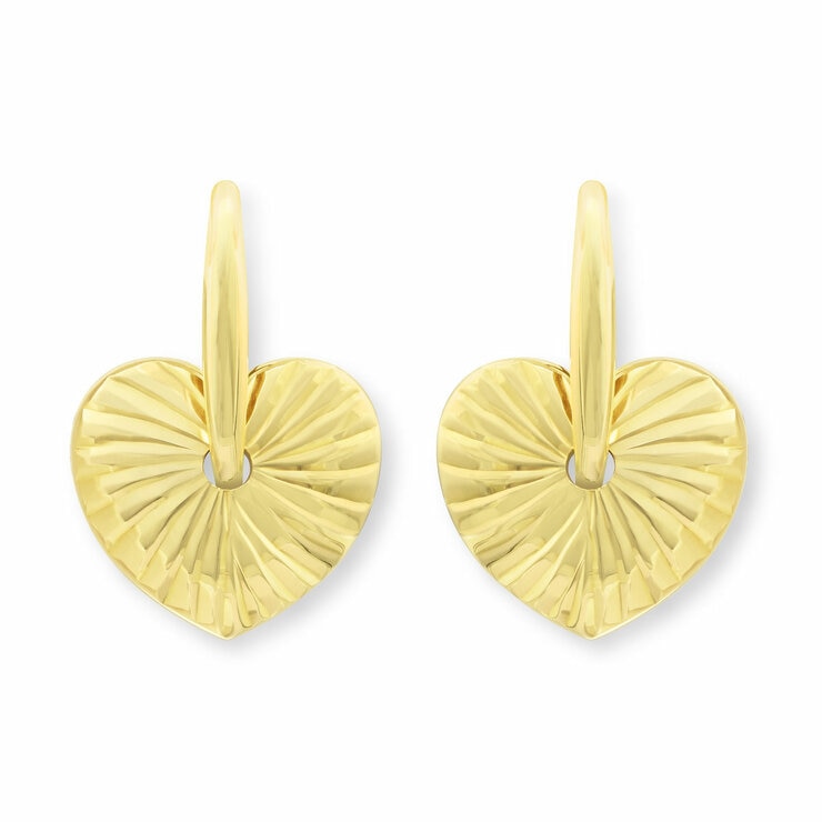 14ct Yellow Gold Textured Disc Stud Earrings 14ct Yellow Gold Textured Disc Stud Earrings