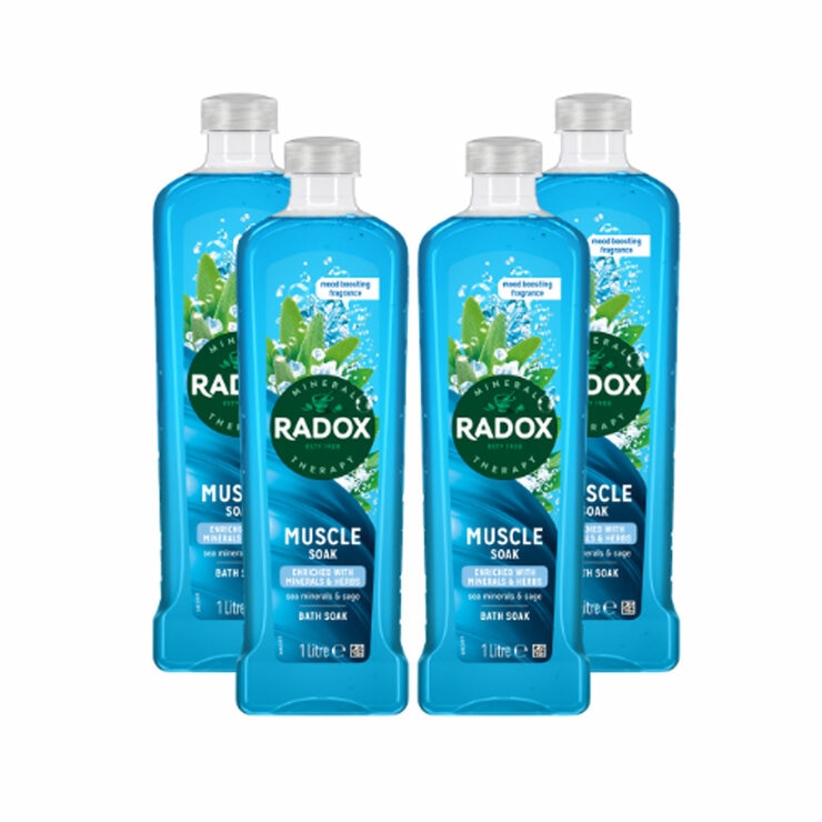 Radox Muscle Bath Soak, 4 x 1L Radox Muscle Bath Soak, 4 x 1L