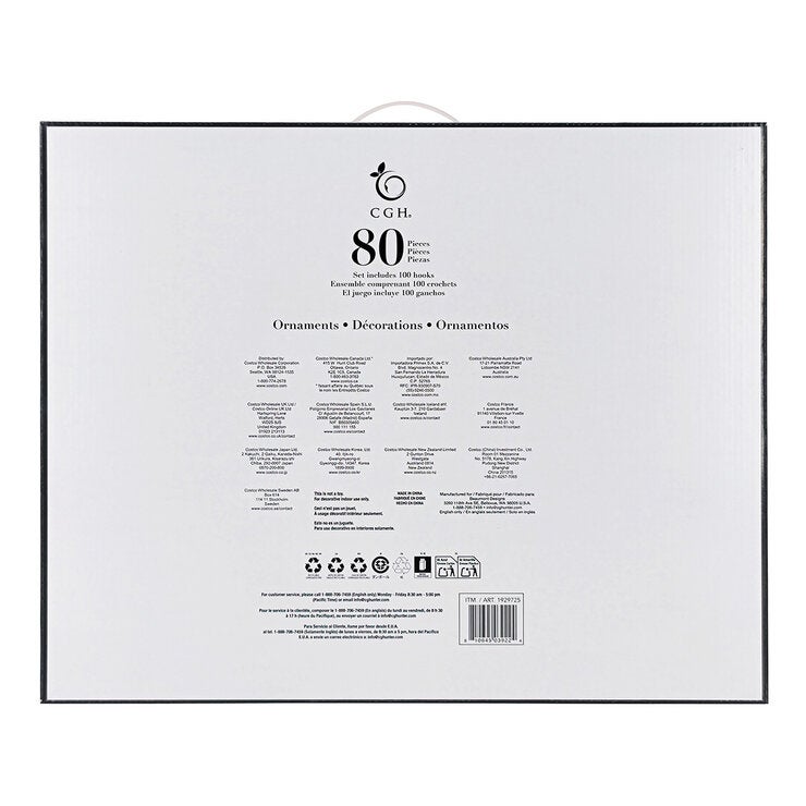 80CT Shatterproof ornament Set