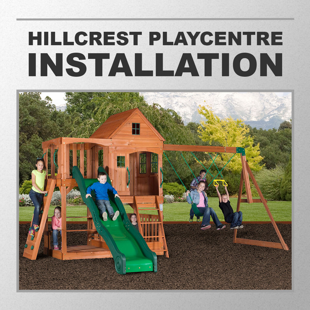 Installation Service for Backyard Discovery Hillcrest Cedar Playcentre