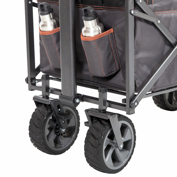 Mac Sports Deluxe Push Pull Folding Wagon with Brakes