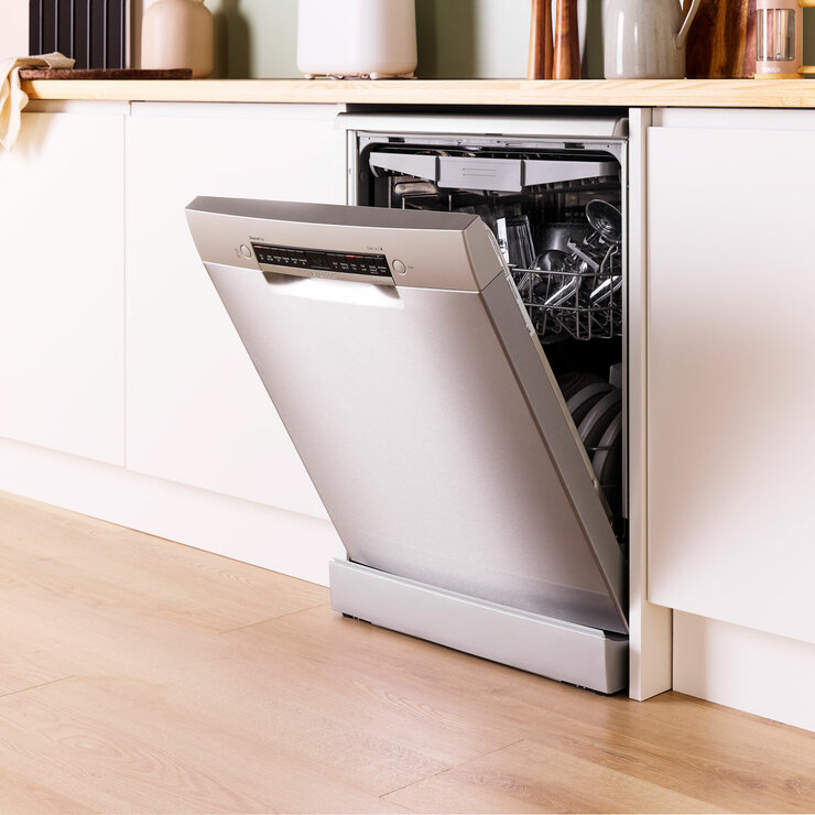 Bosch Series 4 SMS4EMI06G 14 Place Setting Dishwasher, B Rated in Inox