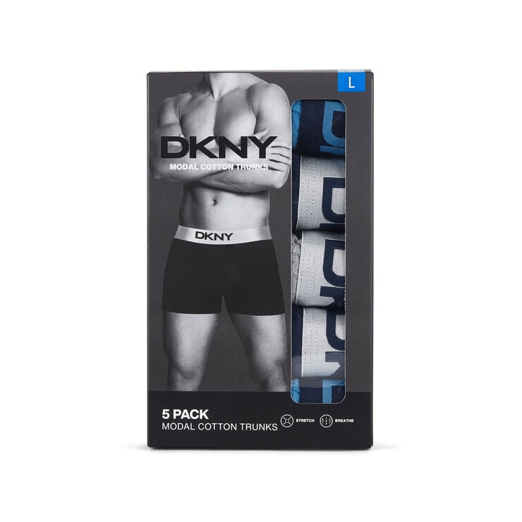 DKNY Men's Modal Boxer, 5 Pack