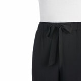 Hilary Radley Crinkle Wide Leg Pant in Black