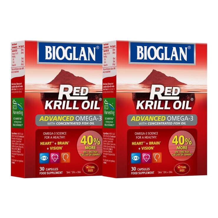 Bioglan Red Krill Oil, 2 x 30 Capsules (1 Month Supply) Costco UK